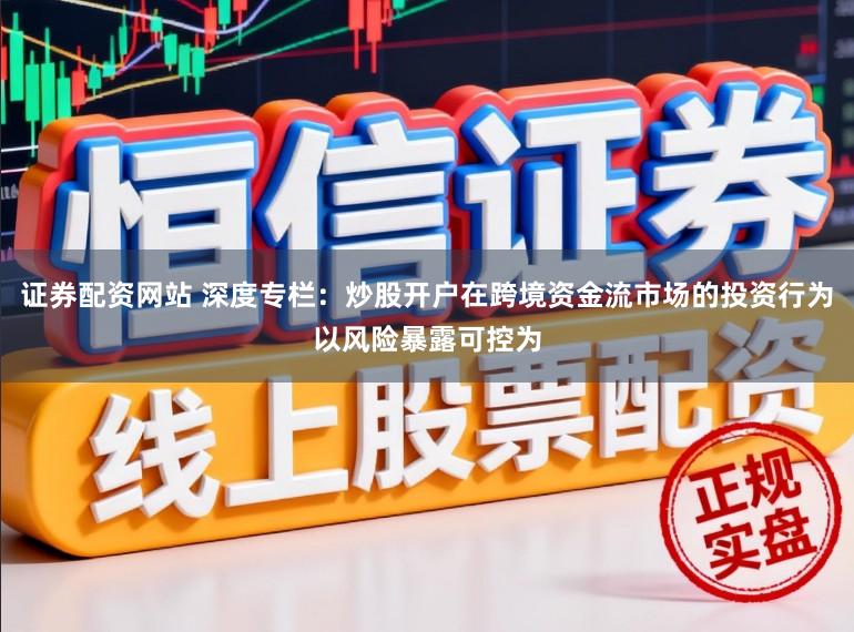 证券配资网站 深度专栏:炒股开户在跨境资金流市场的投资行为以风险暴露可控为