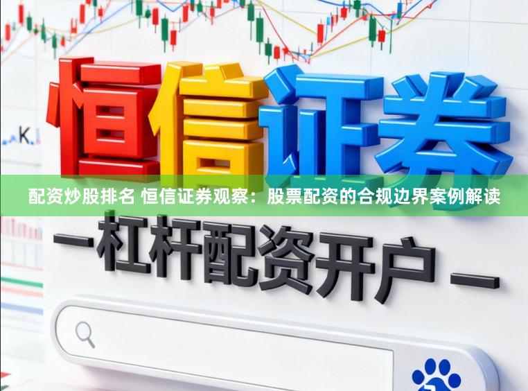 配资炒股排名 恒信证券观察：股票配资的合规边界案例解读
